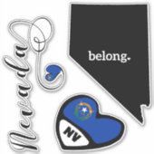 Liefs Nevada, 3 Design, Die Cut Stickers (Voorkant)