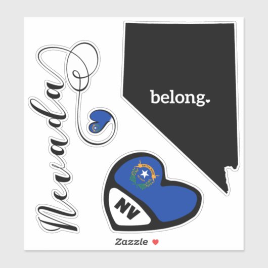 Liefs Nevada, 3 Design, Die Cut Stickers (Vel)