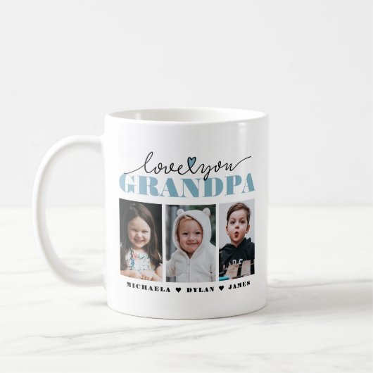 Liefs Opa/Oma/Anders 3-Foto Koffiemok (Links)