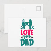 Liefs Papa Briefkaart (Voorkant / Achterkant)