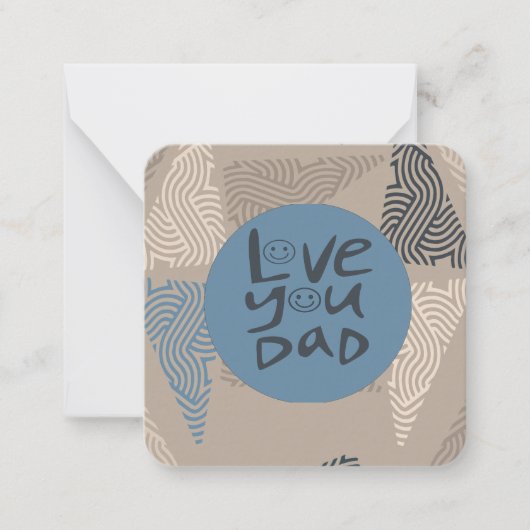 Liefs papa notitiekaartje (Voorkant)