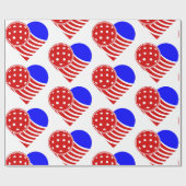 Liefs Pickleball hart Cadeaupapier (Vlak)