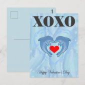 Liefs Valentijnsdag xoxo Briefkaart (Voorkant / Achterkant)