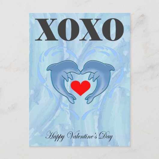 Liefs Valentijnsdag xoxo Briefkaart (Voorkant)