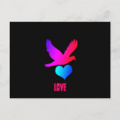 Liefs vogel 2, briefkaart (Voorkant)