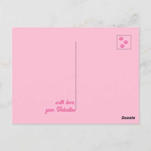 Liefs voor altijd Roze Hart Bloem Fotocollage Briefkaart (Achterkant)