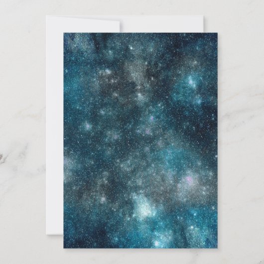 Liefs voor de Moon Celestial Wedding Invitation Kaart (Achterkant)