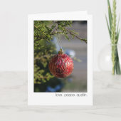 Liefs. Vrede. Austin. 360 Loop kerstbomen Feestdagen Kaart (Voorkant)