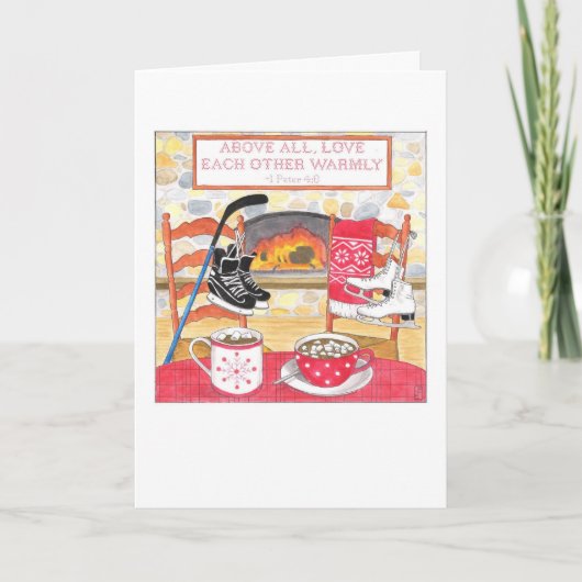 Liefs Warmly Valentijn Kaart (Voorkant)