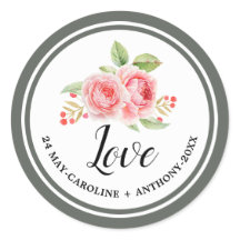 Liefs. Waterverf Rozen Bruiloft