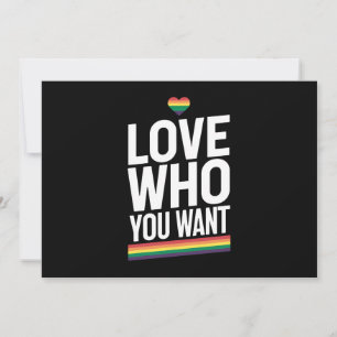 Liefs Wie Je Wil Rainbow Gay Pride Vlag LGBTQ Kaart