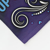 Liefsbericht aan mijn dochter Blue Lion van papa Fleece Deken (Hoek)