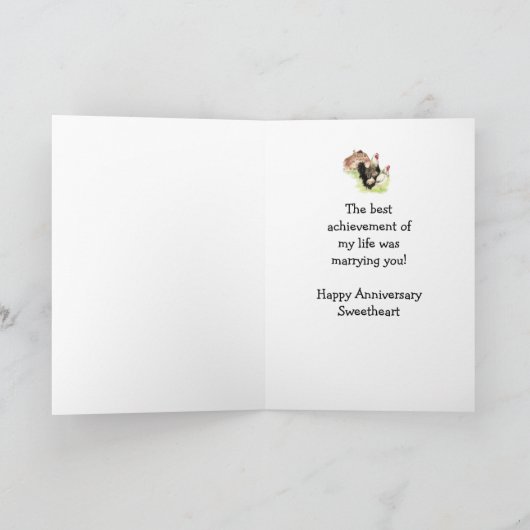 Liefste aangepaste jubileum boerderij landelijk ki kaart (Binnen)