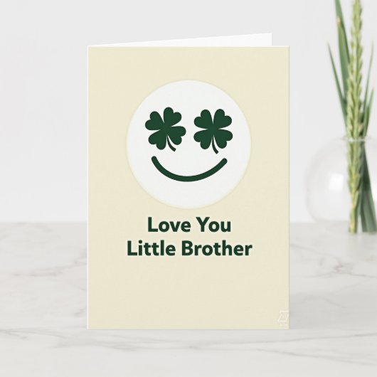 Liefste Broer Clover Eyes Kaart (Voorkant)