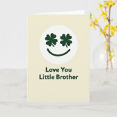 Liefste Broer Clover Eyes Kaart (Gele Bloem)