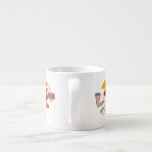 Liefste Cartoon Pinto Horse Espresso Mok (Achterkant)