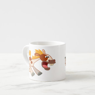 Liefste Cartoon Pinto Horse Espresso Mok