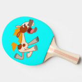 Liefste Cartoon Pinto Ping Pong Paddle Tafeltennisbatje (Zijkant)
