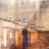 Liefste Dans Vloer Leuk Bruiloft Badkamer Raamsticker (Vel 2)