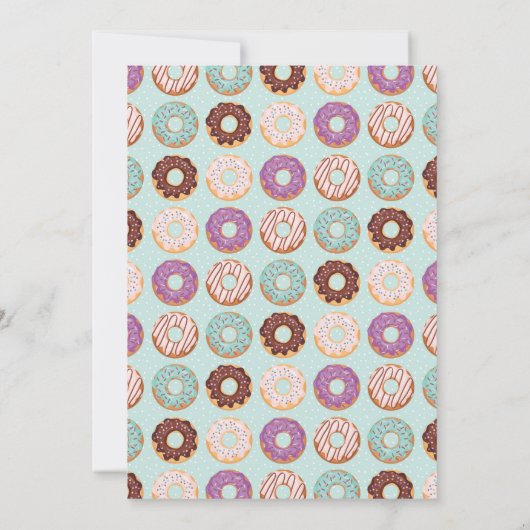 LIEFSTE EEN Blauwe Ijsdonuts Baby Eerste Verjaarda Kaart (Achterkant)