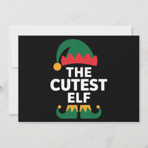 Liefste Elf Overeenkomstige Familie Kerstmis Feestdagenkaart