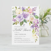 Liefste Flora Bruids Douche Uitnodiging (Staand voorkant)