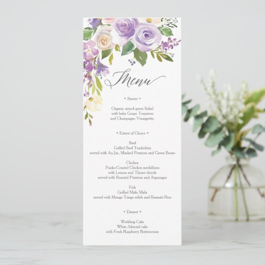 Liefste Flora Menu (Staand voorkant)