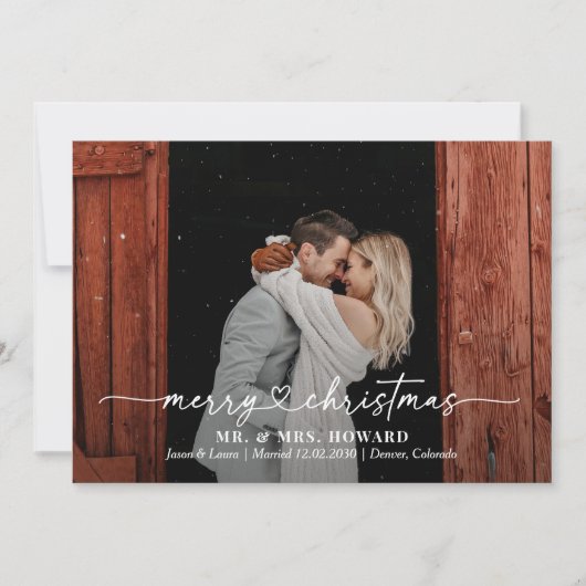 Liefste Hart Vrolijk Kerstkaart (Voorkant)