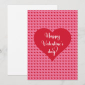 Liefste Hartjes Gelukkig Valentijnsdag Kaart (Voorkant / Achterkant)
