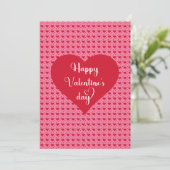 Liefste Hartjes Gelukkig Valentijnsdag Kaart (Staand voorkant)