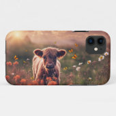 Liefste Highland Koe met Vlinders Mooi Case-Mate iPhone Case (Achterkant (horizontaal))