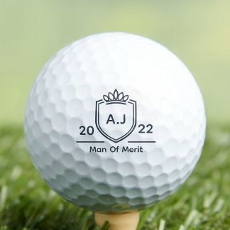 Liefste Initiaal van Monogram Naam Jaar Man van Ve Golfballen
