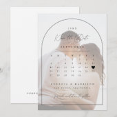 Liefste Kalender Bewaar de datum aankondiging (Voorkant / Achterkant)