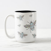 "Liefste koffiedrinkers" Tweekleurige Koffiemok (Links)