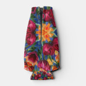 Liefste liefde oranje tulpenpatroon flesjeskoeler (Achterkant)