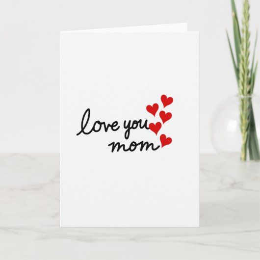 Liefste Mama Beste Script Kaart (Voorkant)