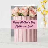 Liefste Moeder Roze Bloesem Kaart (Gele Bloem)