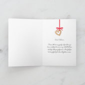 Liefste Partner Naam Prettig Kerstfeest Feestdagen Kaart (Binnen)