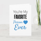 Liefste persoon ooit gepersonaliseerd kaart (Voorkant)