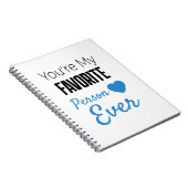 Liefste persoon ooit gepersonaliseerd notitieboek (Rechterzijde)