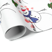 Liefste Sneeuwman Liefde Cadeaupapier (Rol Hoek)