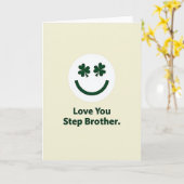 Liefste Stiefbroer Kaart (Gele Bloem)