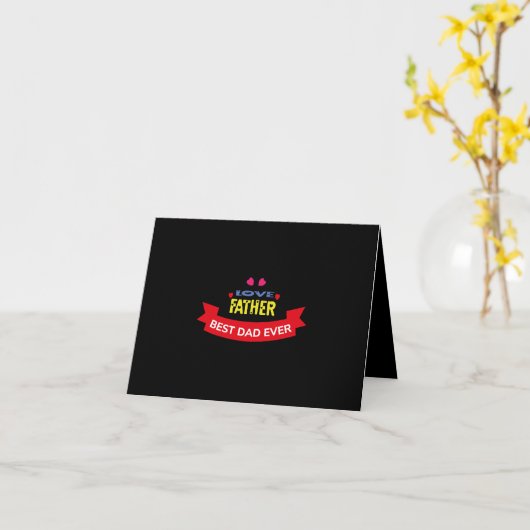 Liefste Vader Beste Papa Ooit Kaart (Gele Bloem)