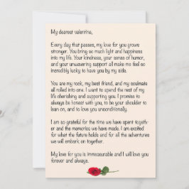 Liefste Valentijn Feestdagenkaart