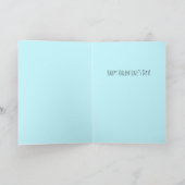 Liefste Valentijnskeuze Mooie Bloemige Pret Blauwe Kaart (Binnen)