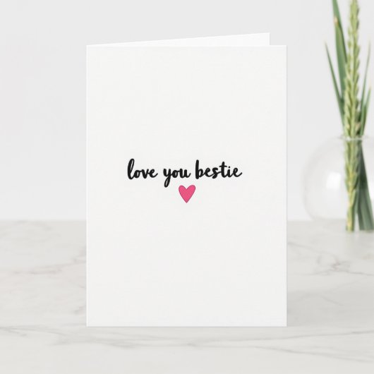 Liefste Vriendin Kaart (Voorkant)