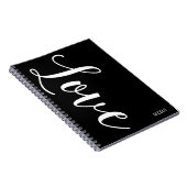 LIEFT HET AANGEPASTE Inspirerend Type VAN Chic Notitieboek (Rechterzijde)