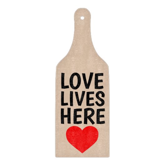 LIEFT HIER LIEVEN, KITCHEN PADDLE VAN DE KORTKERNK SNIJPLANK (Voorkant)