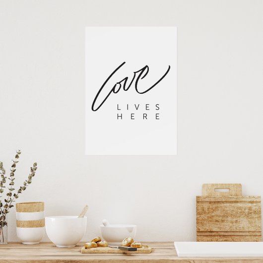 LIEFT HIER POSTER (Keuken)