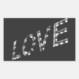 LIEFT in het licht, Marquee, teken, Rechthoekige Sticker